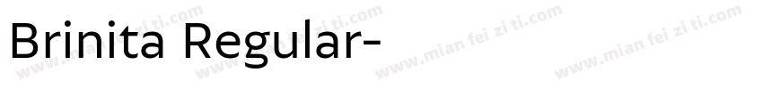 Brinita Regular字体转换